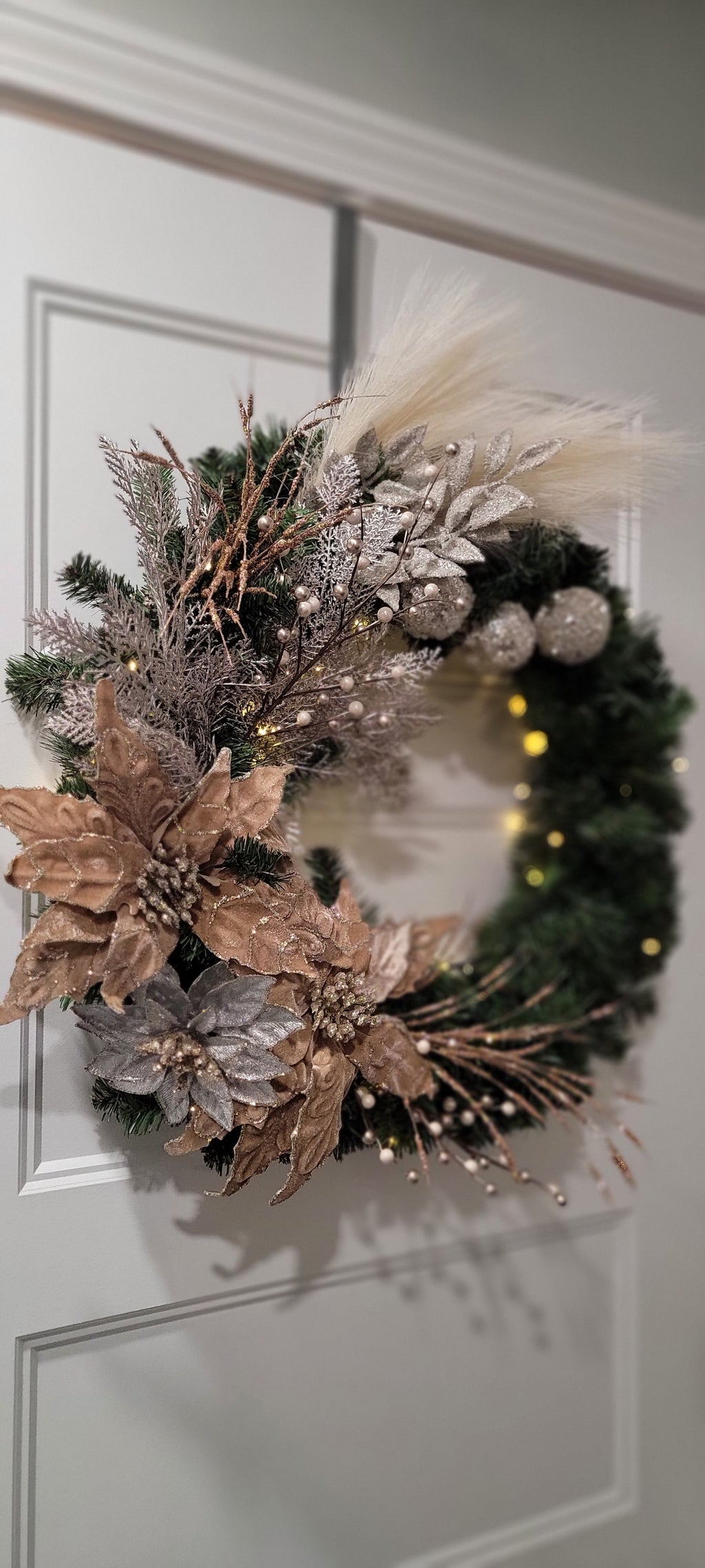 Champagne Christmas Wreath