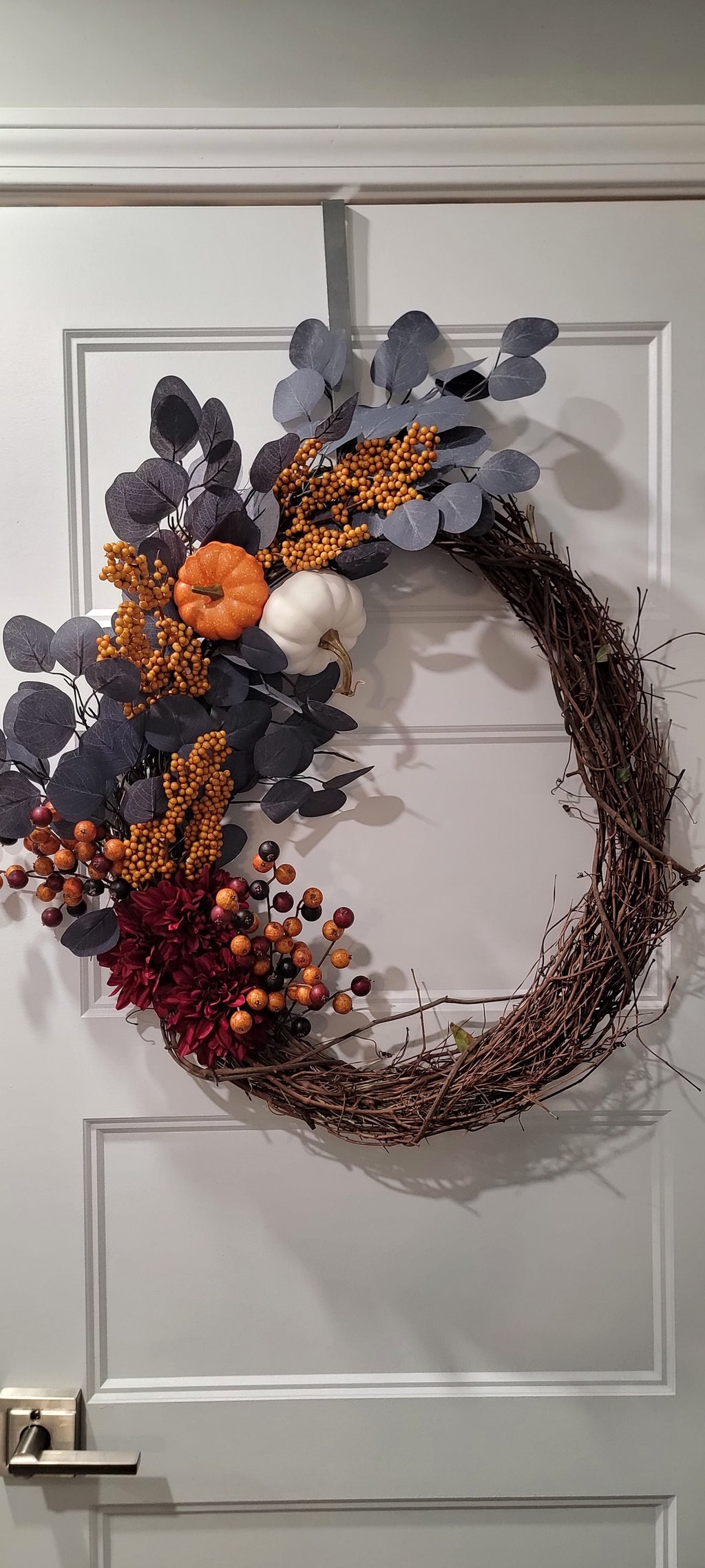 Grey Fall Wreath