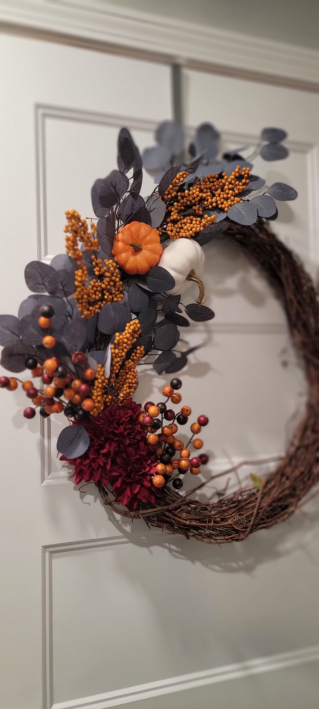 Grey Fall Wreath