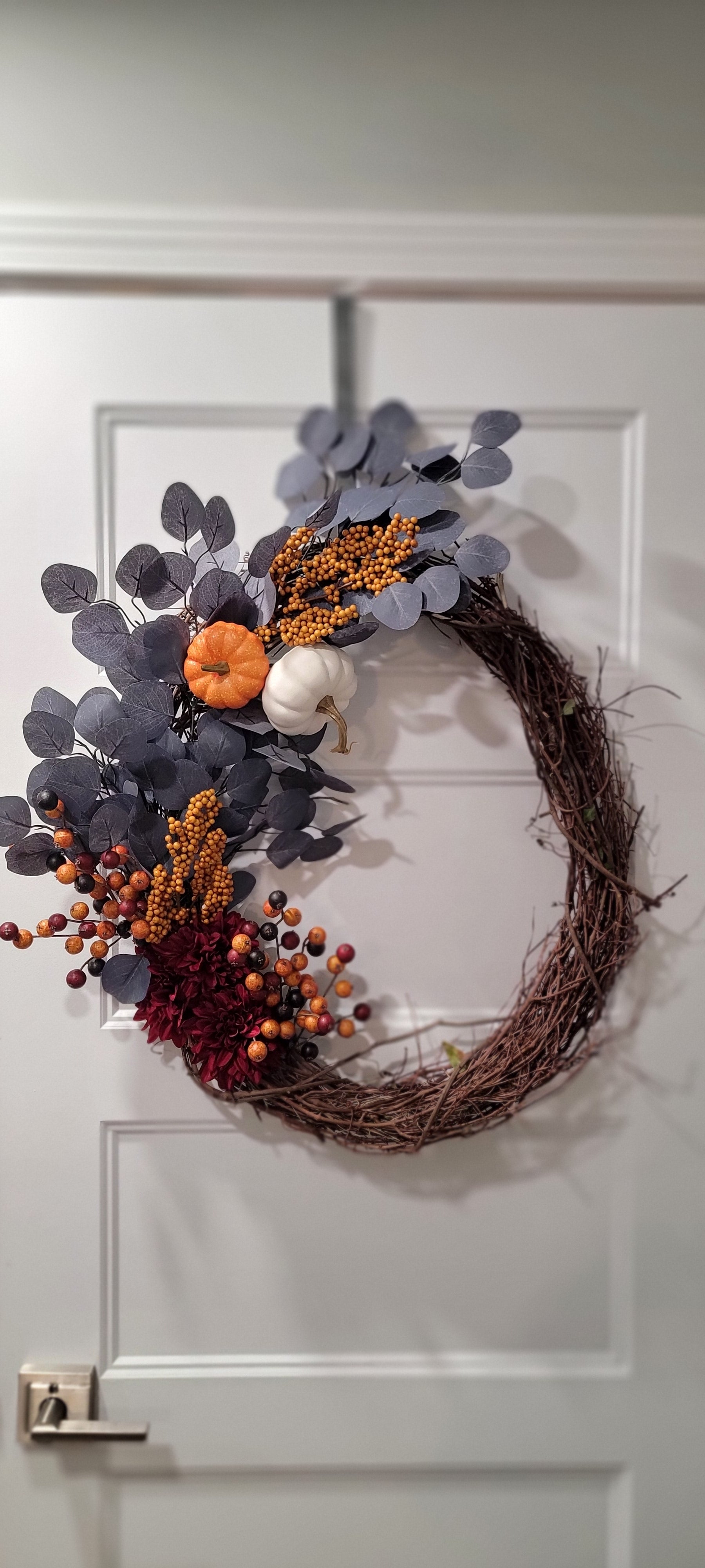 Grey Fall Wreath