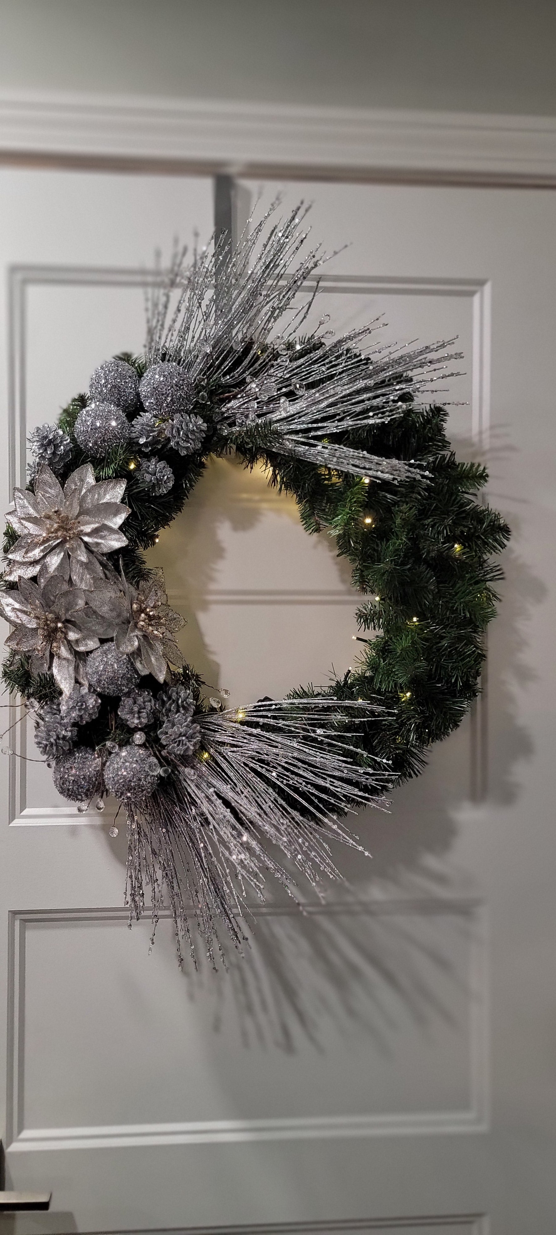 Silver Christmas Wreath