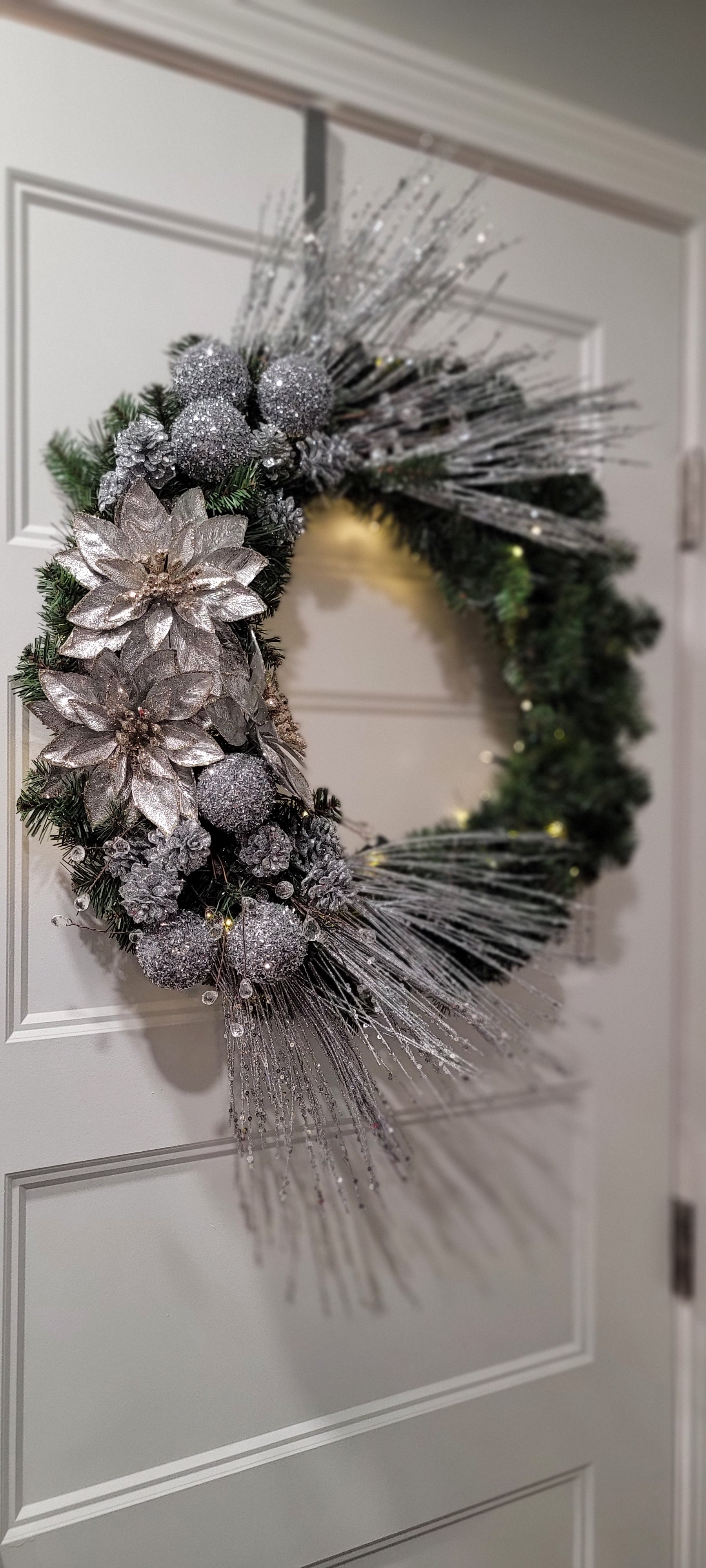 Silver Christmas Wreath